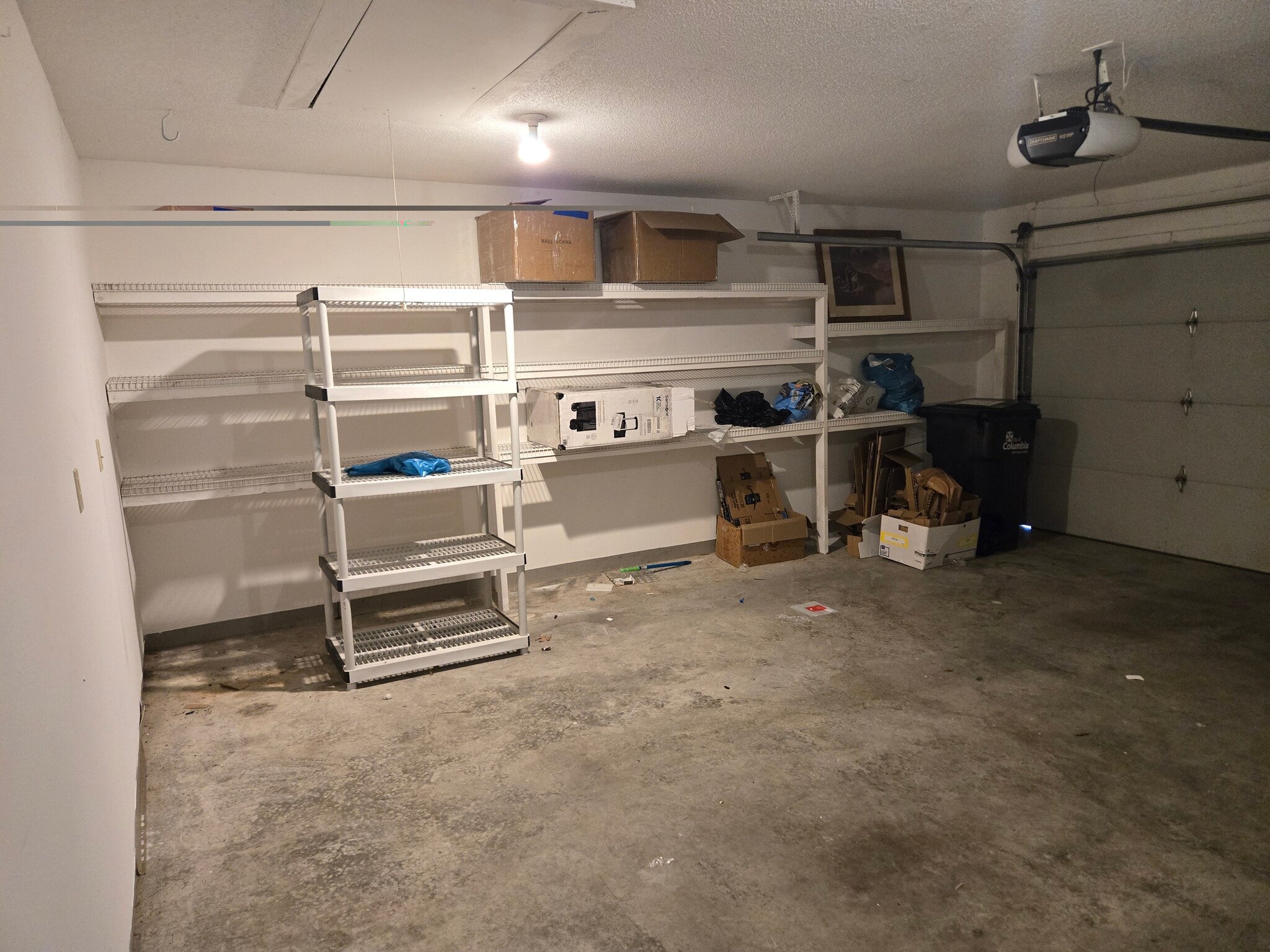 Garage with built-in storage view - 3700 Falmouth Dr
