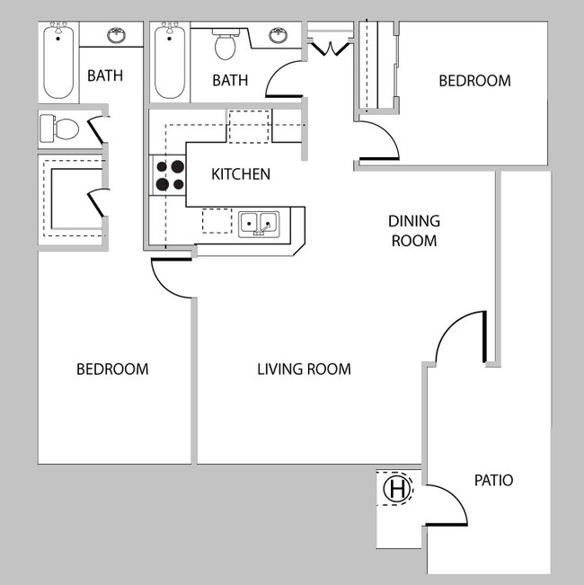 2BR/2BA - 11782 Stuart Dr