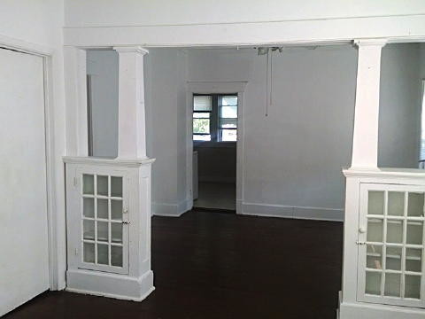 Looking thru LR and DR (without furniture) - 1306 Hickory St