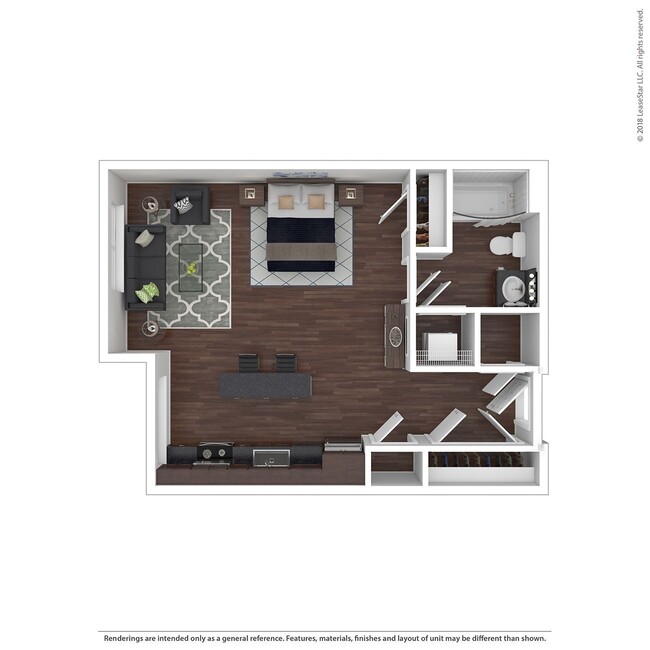 Floorplan - Studio 3807