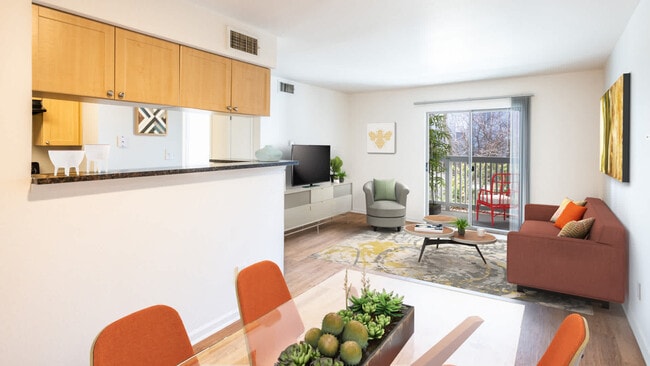 Living Room with Hard Surface Flooring and Balcony - Lincoln Heights