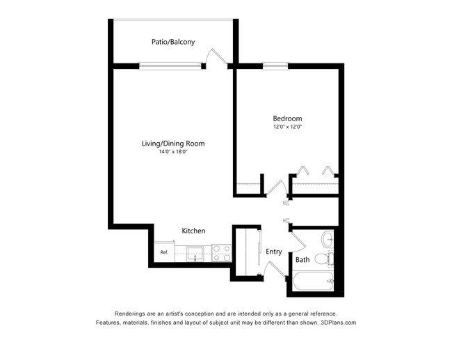 Floorplan - Humboldt Senior 55+ Apartments