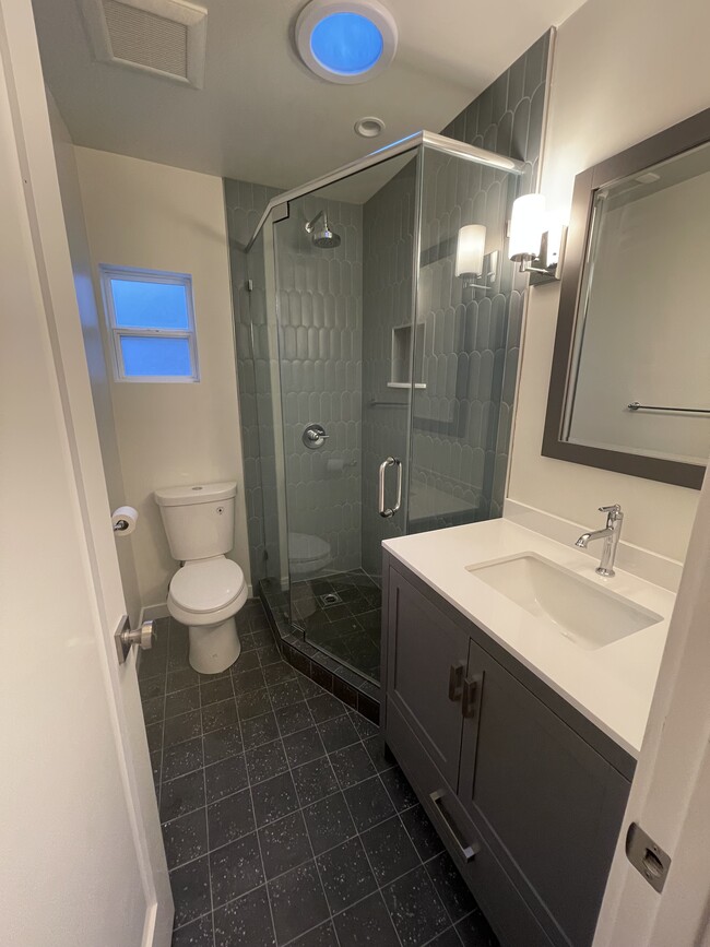 Newly renovated tiled shower - 3146 Rowena Ave