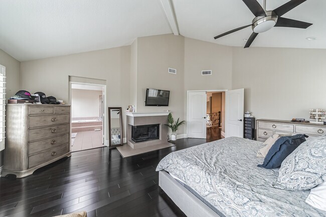 Master Bedroom Fireplace - 21102 Spurney Ln
