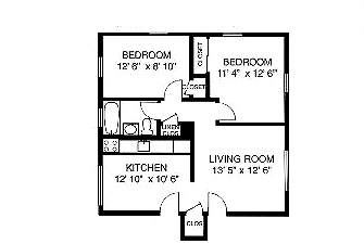 2BR/1BA - River Drive Apartments