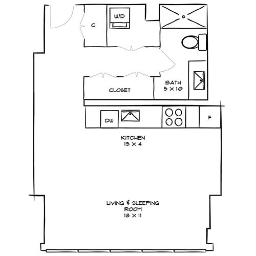 Floorplan - Park Towne Place Apartments