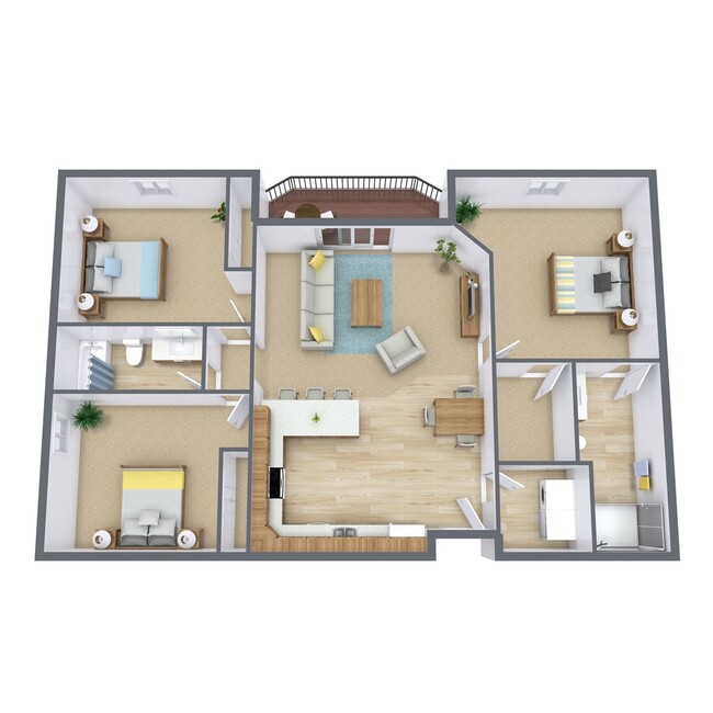 Floorplan - Diamond Bend Apartments