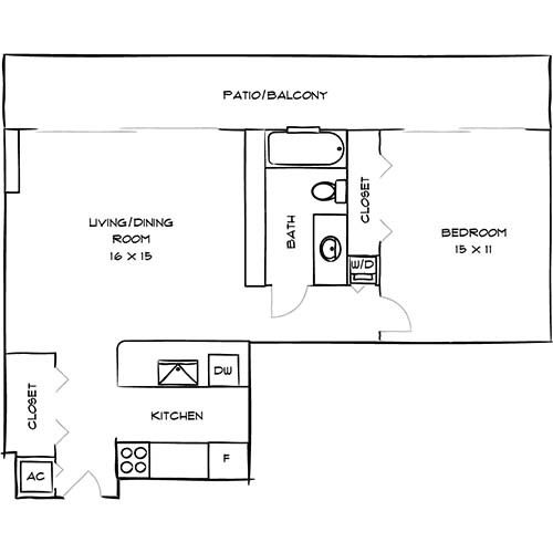 Floorplan - Bay Parc Apartment Homes