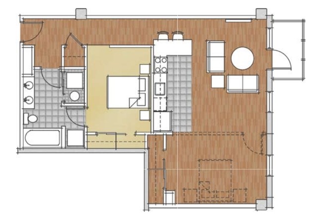 1BR/1BA - e5w Building