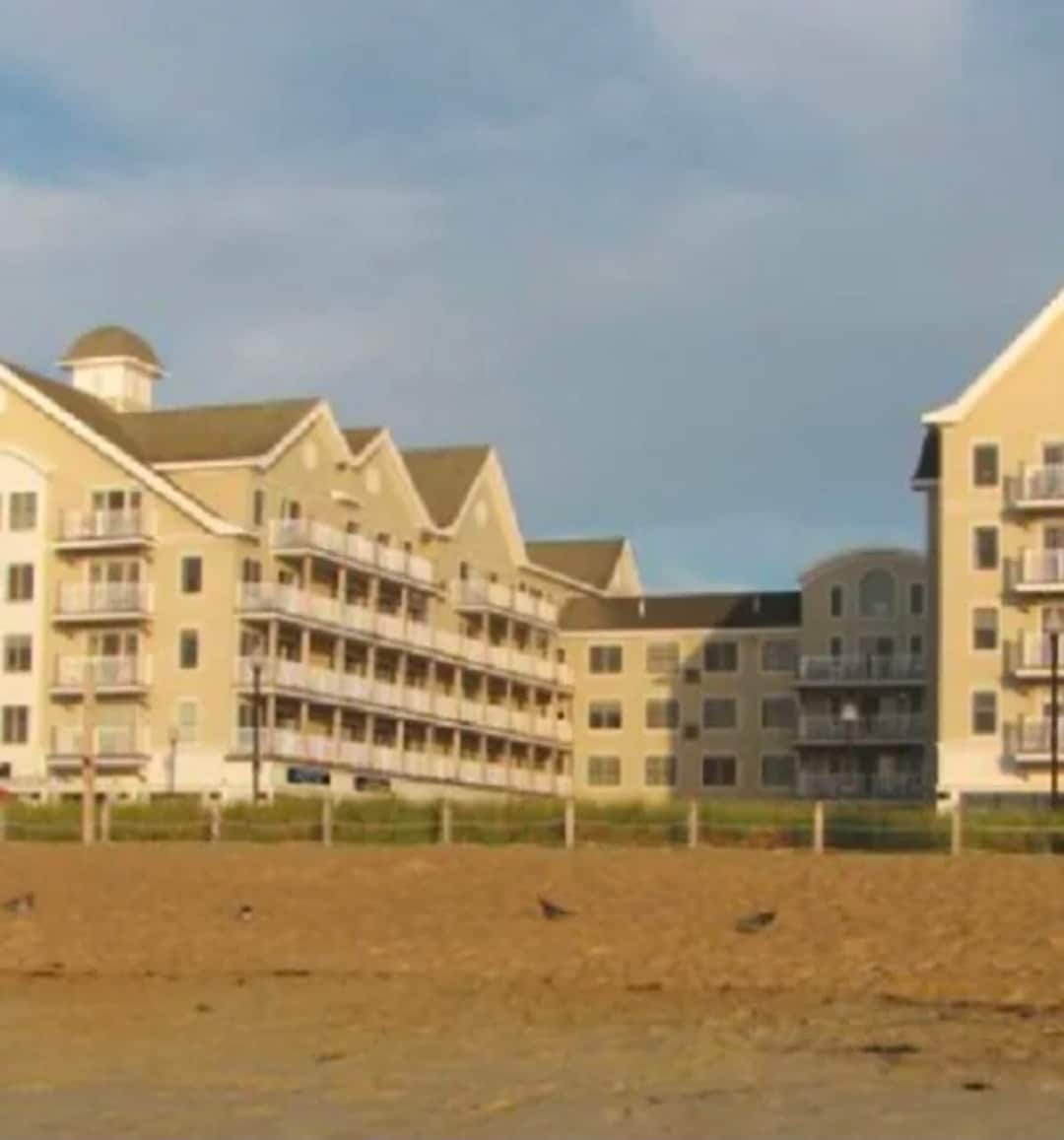 View of the building from the beach - 1 E Grand Ave