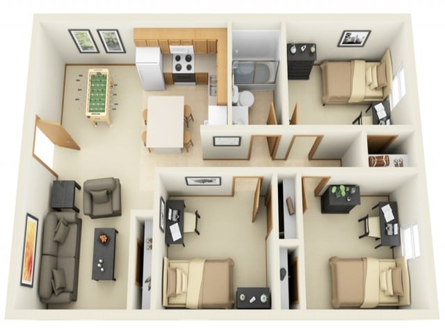 3 Bedroom 1 Bath - 605 Hester
