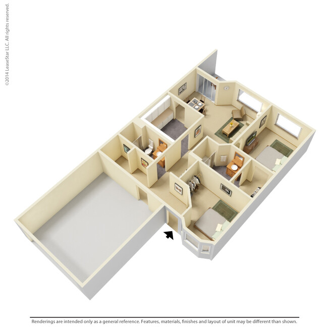 Floorplan - Oaks Lincoln Townhomes