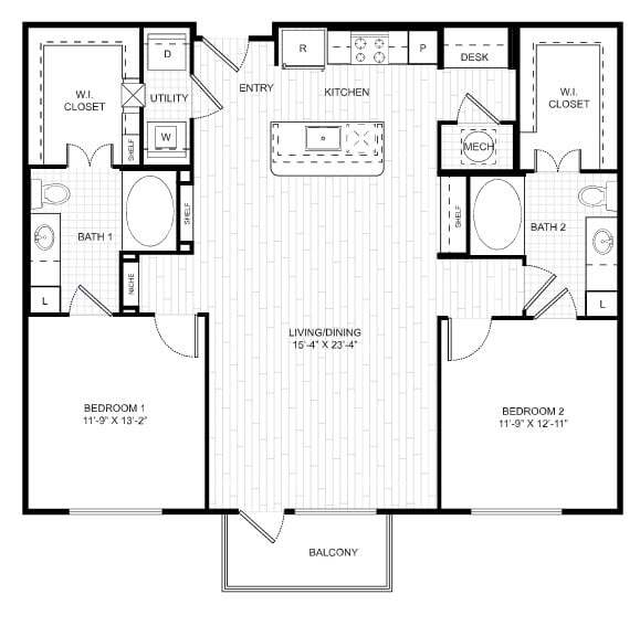 Floorplan - The Riley