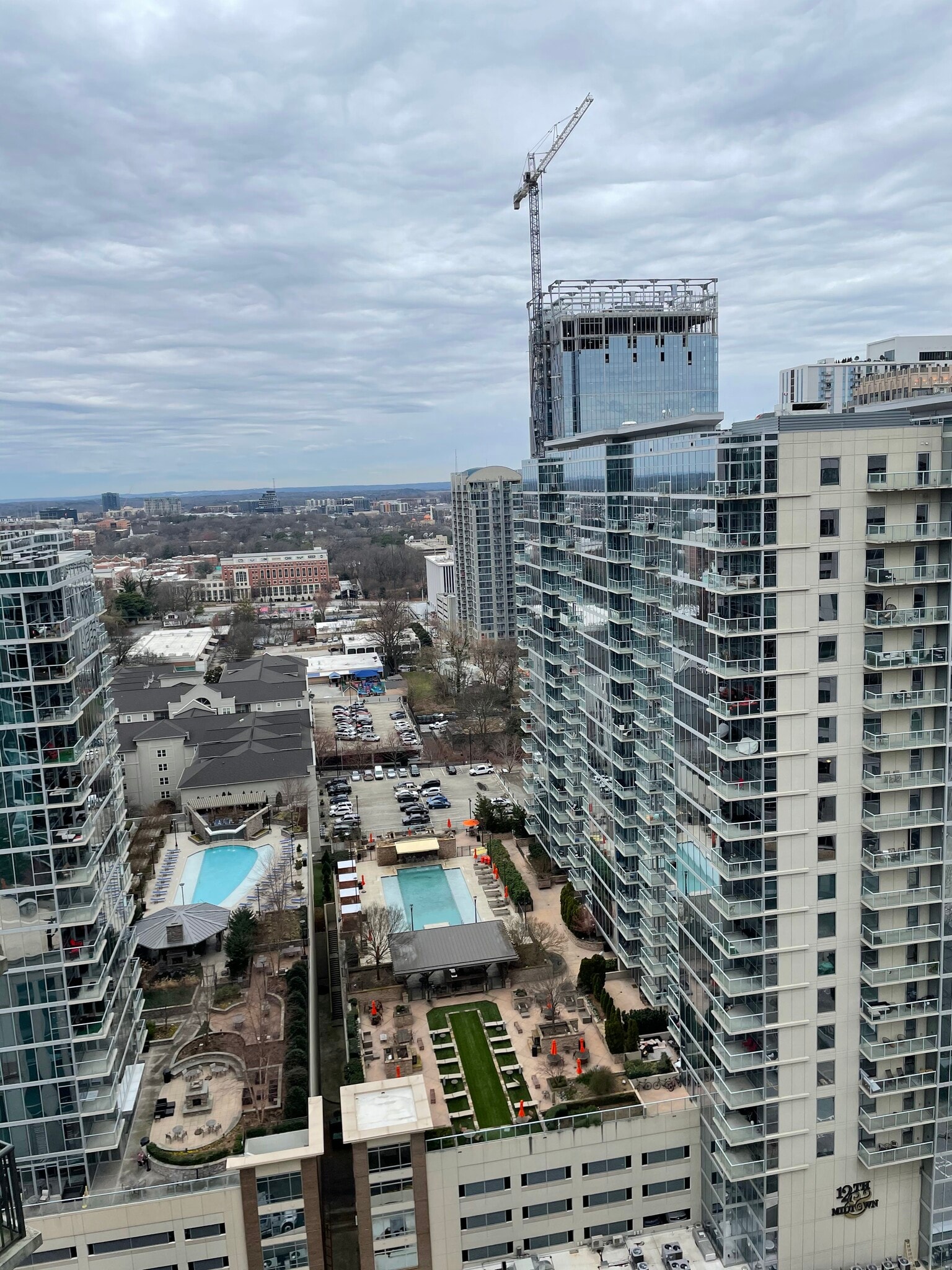 View from balcony - 1080 Peachtree St NE