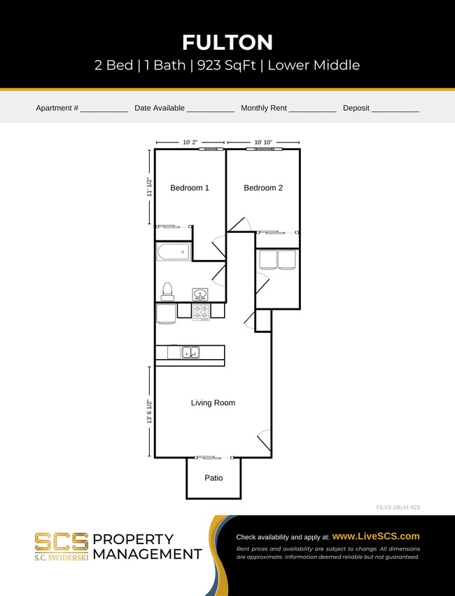 Floorplan - SCS Niagara Apartment Community