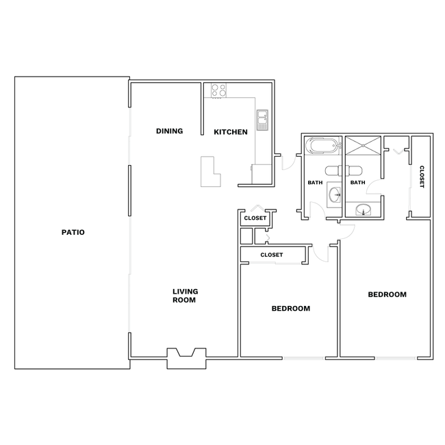 Floorplan - Kenilworth Apartments
