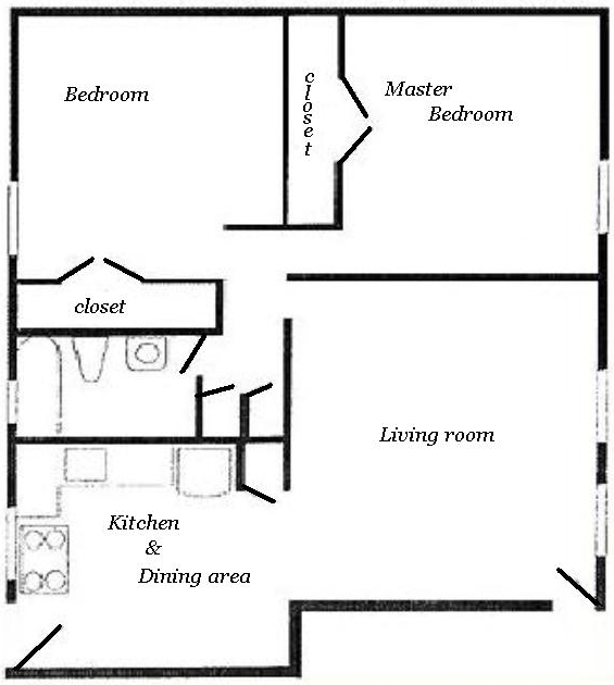 2BR/1BA - Constitution Hill Apartments