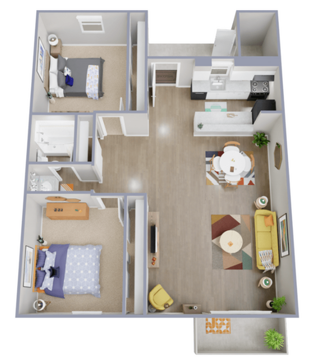 B3 Floorplan - Palatia Apartment Homes