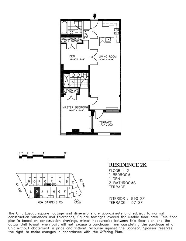 2BR/2BA - Classic at Kew Gardens