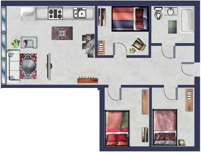 3BR/1BA - Button Factory