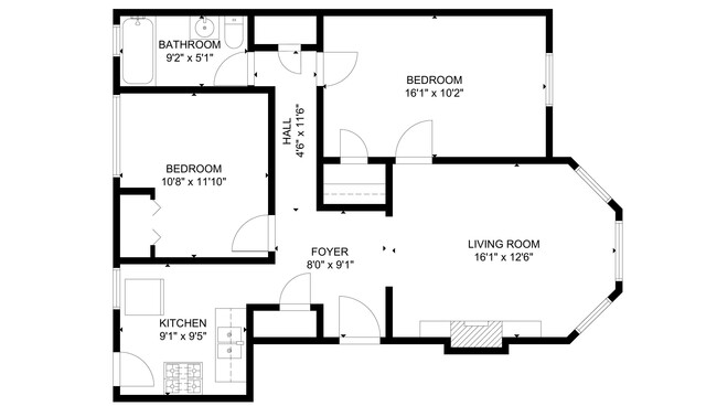 Floorplan - 7254 S Vernon