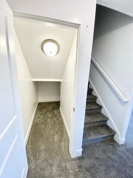 Storage under stairs - 2035 N 350 E