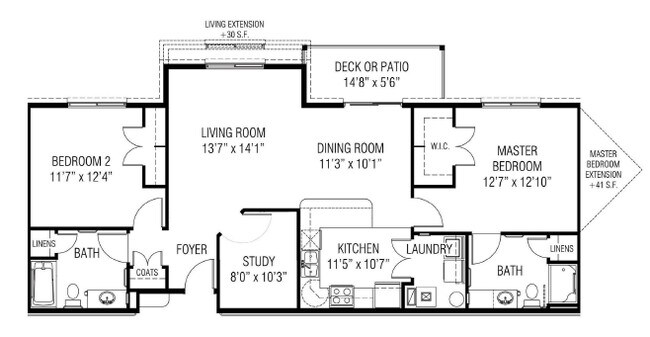 2BR/2BA - Willow Brook at Delaware Run