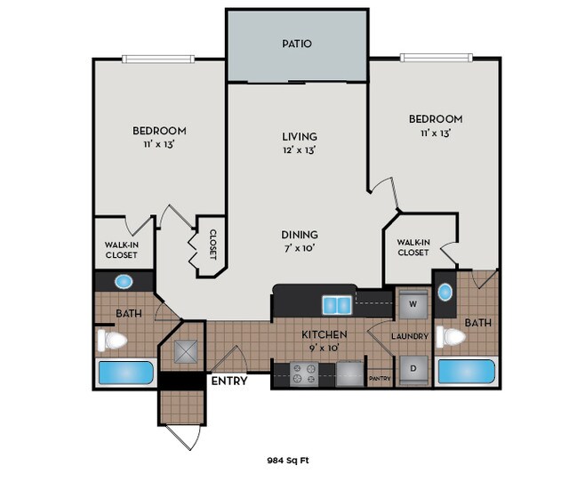 984 Sq Ft - Jefferson Square