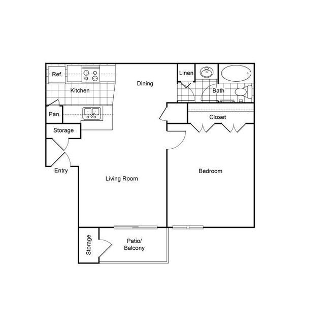 Floorplan - Shadow Bend Apartments