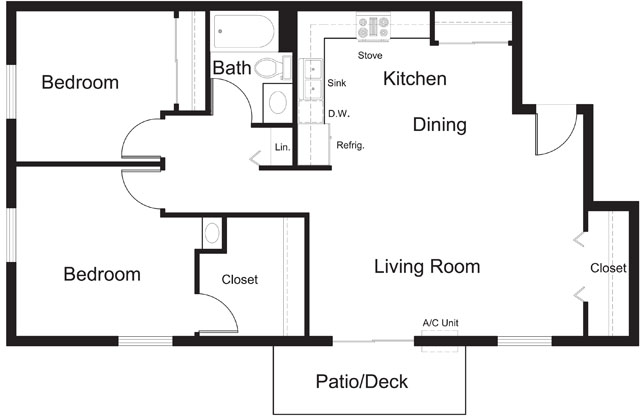 Floorplan - De Pere Apartments