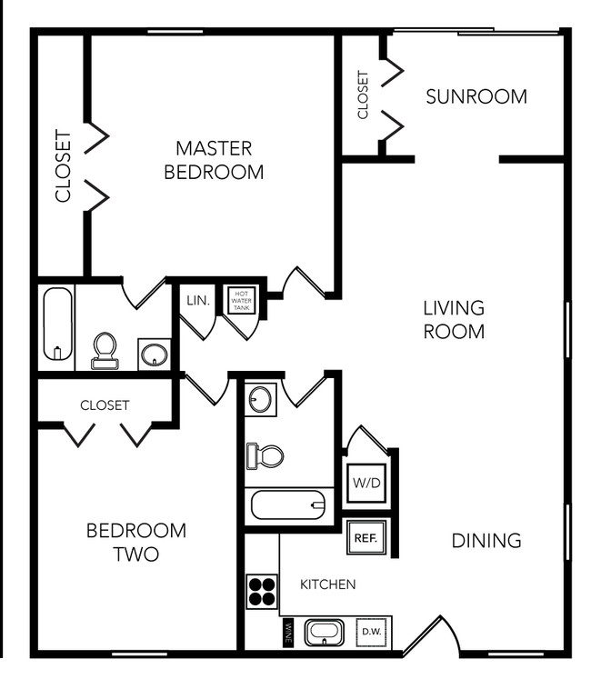 Floorplan - Sailpointe Apartments