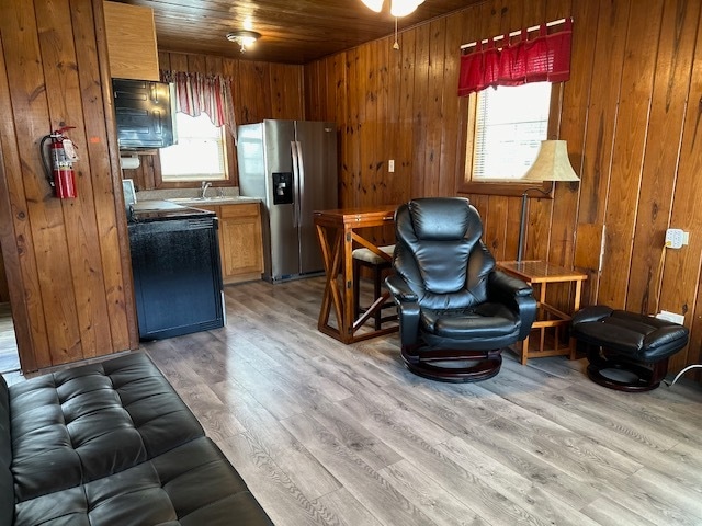 Beautiful pine walls complement the cottage setting (note: home rented unfurnished) - 2854 Tindel Camp Rd