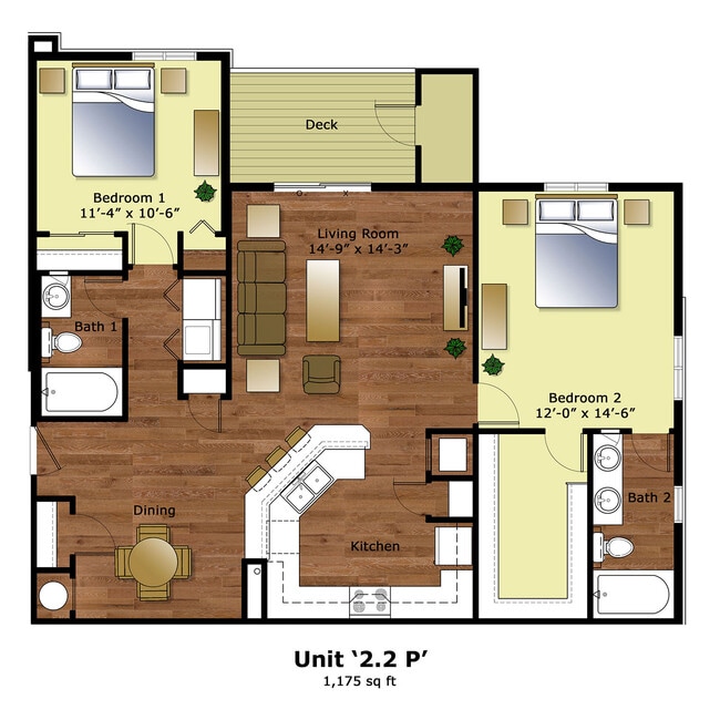 Floorplan - Ridgewood Hills Apartments