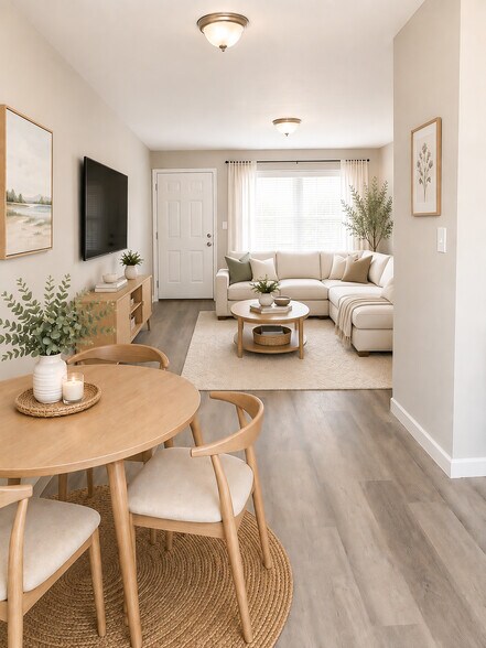Bright, open living space designed for comfort and everyday relaxation. - Watkins Manor