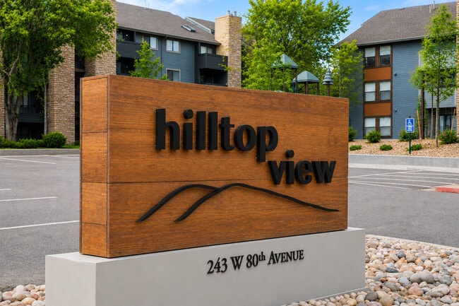 Hilltop View Apartments Entrance Sign - Hilltop View Apartments