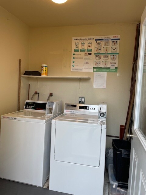 Washer and gas Dryer are next to Unit C in Laundry Room - 16522 Hillview Cir