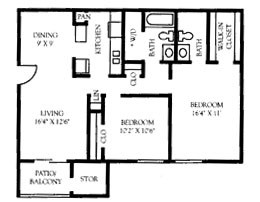 2BR/2BA - Morehead Apartments