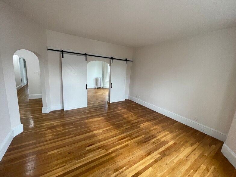 Living room with door open - 58 Bickford Ave