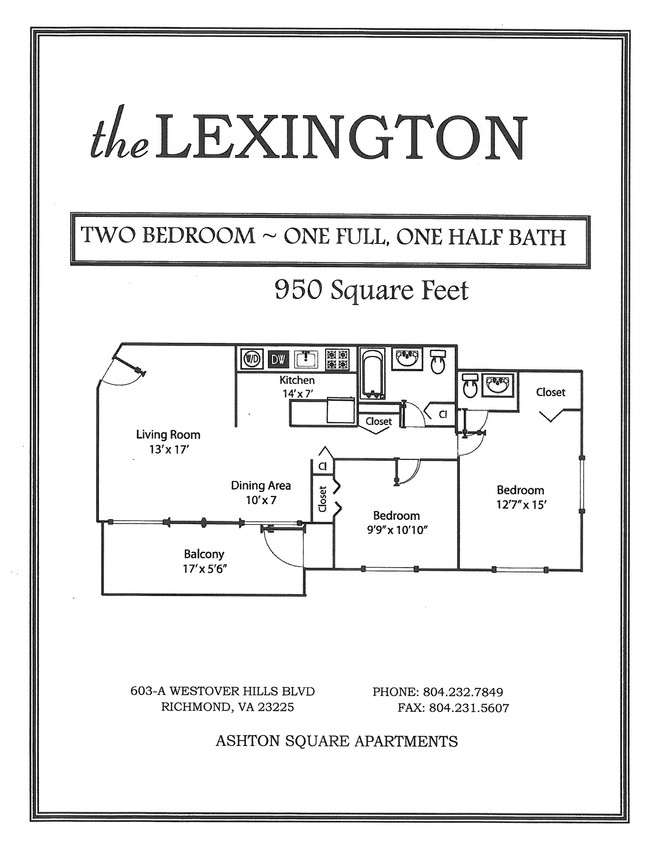 Floorplan - Ashton Square Apartments