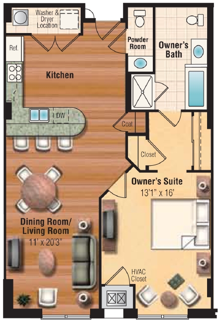1BR/1BA - Grandview at Annapolis Towne Centre