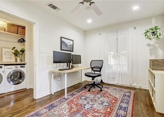 Second Bedroom - Great for a second bedroom or office space with view into Hall w/ Washer/Dryer Unit - 5715 Joe Sayers Ave