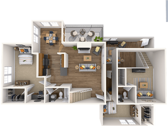 Floorplan - Abbotts Run Apartment Homes