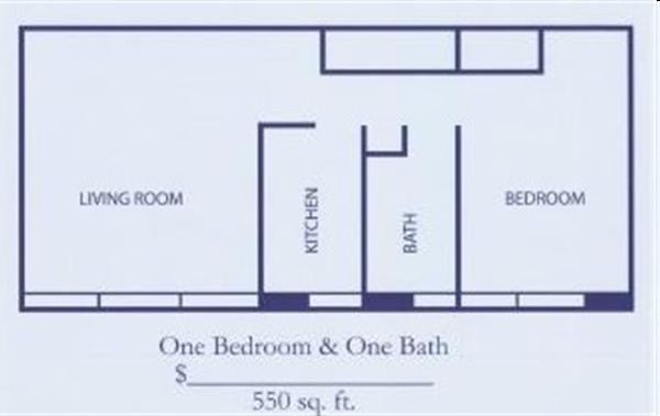 1BR/1BA - The Manhattan