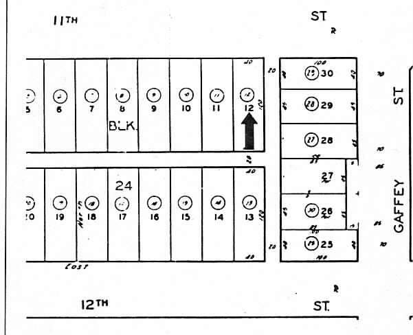 Plat Map - 723 W. 11th St.