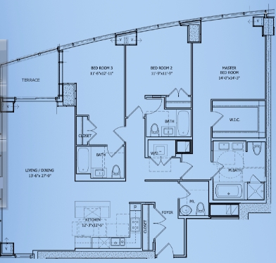 3BR/3BA - Park Tower Stamford