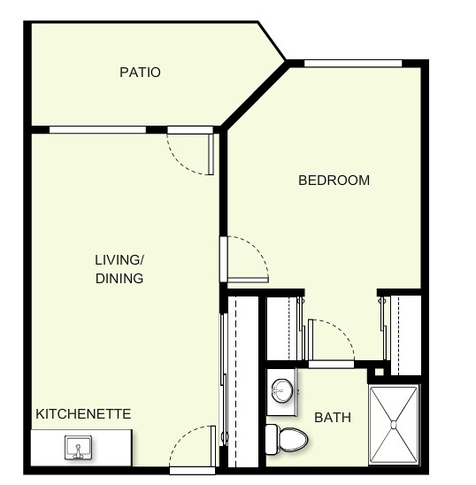 1BR/1BA - The Remington