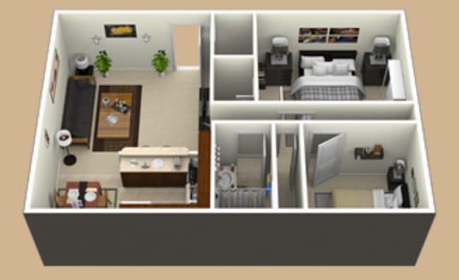 2BR/1BA - Village Manor Apartments