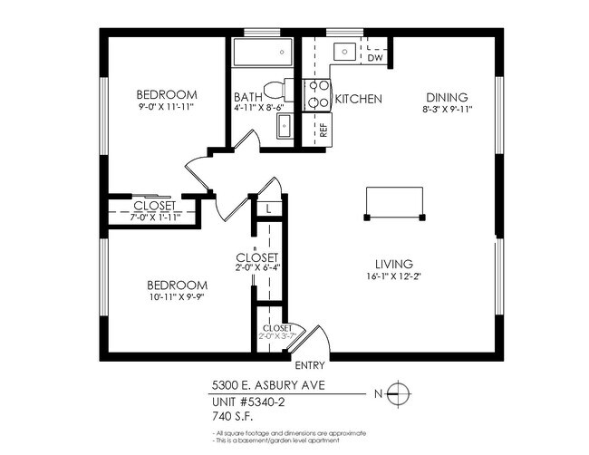 Floorplan - 5300 E Asbury Ave.