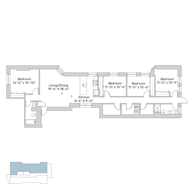 Floorplan - 5457-5459 S. Blackstone Avenue