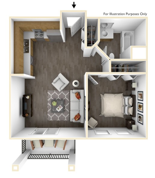 585 Sq Ft - Wessex Apartments